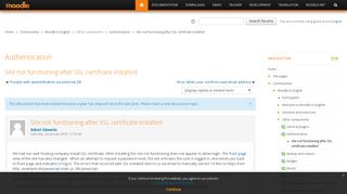 
                            2. Moodle in English: Site not functioning after SSL certificate ...