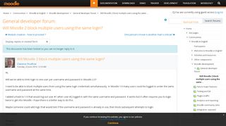 
                            12. Moodle in English: Will Moodle 2 block multiple users using the ...