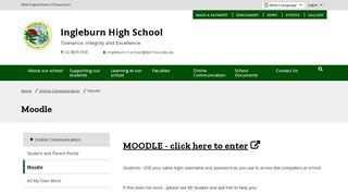 
                            8. Moodle - Ingleburn High School