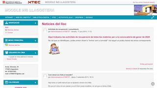 
                            9. MOODLE INS LLAGOSTERA - Àgora - Xtec