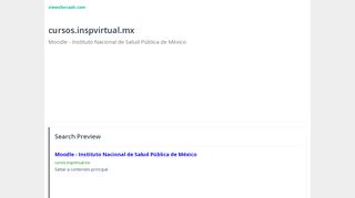 
                            6. Moodle - Instituto Nacional de Salud Pública de México: cursos ...