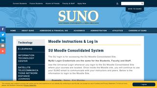 
                            7. Moodle Instructions & Log In | Southern University at New Orleans