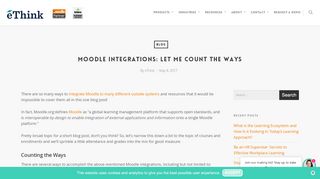 
                            11. Moodle Integrations: Let Me Count the Ways – eThink ...