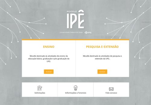 
                            9. Moodle Ipê - Universidade Federal de Goiás