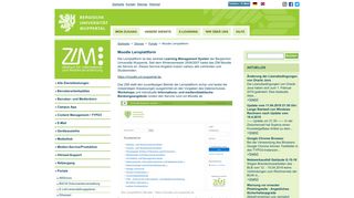 
                            3. Moodle Lernplattform - ZIM - Bergische Universität Wuppertal