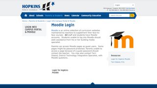 
                            12. Moodle Login | Hopkins Schools