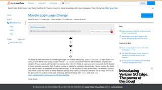 
                            13. Moodle Login page Change - Stack Overflow