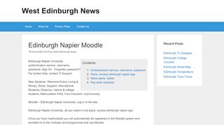 
                            5. Moodle Napier Edinburgh - Connect at West Edinburgh