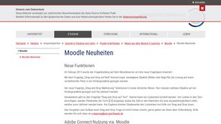 
                            4. Moodle-Neuheiten - Universität Greifswald