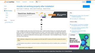 
                            3. moodle not working properly after installation - Stack Overflow