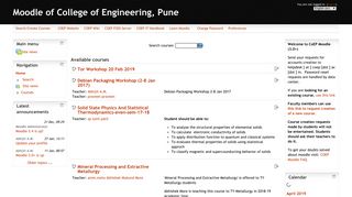 
                            10. Moodle of College of Engineering, Pune - COEP Moodle