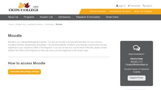 
                            8. Moodle - Olds College
