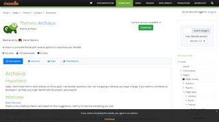 
                            12. Moodle plugins directory: Archaius