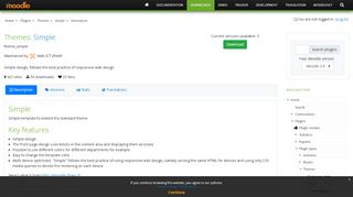 
                            10. Moodle plugins directory: Simple