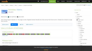
                            8. Moodle plugins directory: Vitero: Versions: 2.0 (Build: 2016072800)