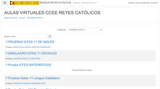 
                            12. MOODLE REYES CATÓLICOS: PRUEBAS ICFES 11