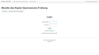 
                            1. Moodle-Server - Kepler-Gymnasium Freiburg