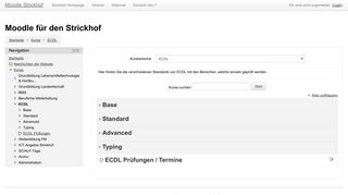 
                            7. Moodle Strickhof: ECDL - Moodle für den Strickhof