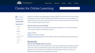 
                            2. Moodle | The Center for Online Learning