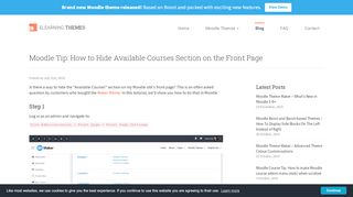 
                            3. Moodle Tip: How to Hide Available Courses Section on the Front Page
