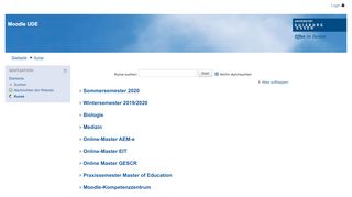 
                            9. Moodle UDE: Kursbereiche