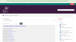 
                            11. Moodle: UEA Course Pathways - The Royal Marsden School Moodle