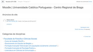 
                            8. Moodle | Universidade Católica Portuguesa - Centro Regional de Braga