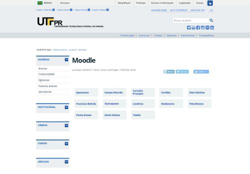 
                            3. Moodle — Universidade Tecnológica Federal do Paraná UTFPR