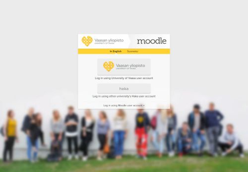 
                            11. Moodle - University of Vaasa