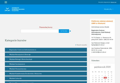 
                            6. MOODLE - UWM w Olsztynie
