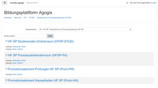 
                            3. moodle.agogis: Studierende und Praxisausbildende (HF SP)