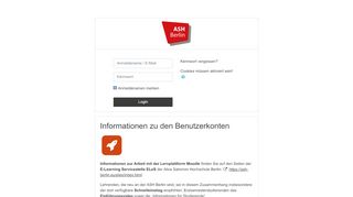 
                            12. moodle.ash: Zusatzveranstaltungen - ASH-Moodle - ASH Berlin