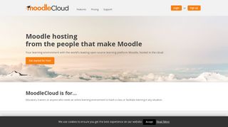 
                            12. MoodleCloud - Moodle hosting from the people that make Moodle.