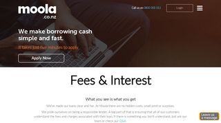 
                            2. Moola | Quick easy cash with no hidden fees.