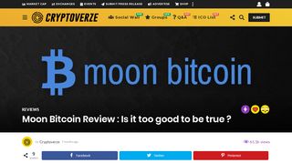 
                            11. Moon Bitcoin Review : Is it too good to be true ? | Cryptoverze