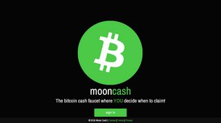 
                            2. Moon Cash | Free bitcoin cash faucet