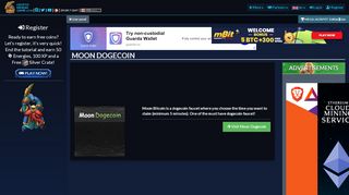 
                            4. Moon Dogecoin, dogecoin faucet with free timer! | CMG