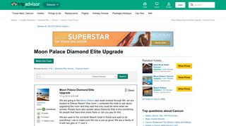 
                            10. Moon Palace Diamond Elite Upgrade - Cancun Forum - TripAdvisor