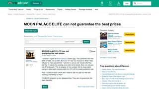 
                            8. MOON PALACE ELITE can not guarantee the best prices - Cancun Forum ...