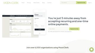 
                            8. MoonClerk | Recurring Payments and One Time Payments Online