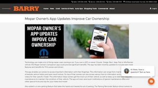 
                            11. Mopar Owner's App Updates Improve Car Ownership - Barry Chrysler ...
