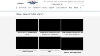 
                            2. Mopar Service Video Library | South Point Dodge Chrysler Jeep Ram