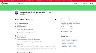 
                            8. mope.io Official Subreddit