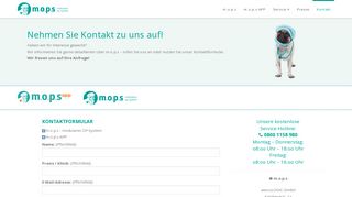 
                            7. mops - Ihr Kontakt zu uns. - aescoLOGIC GmbH