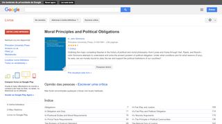 
                            13. Moral Principles and Political Obligations - Resultado da pesquisa de livros do Google