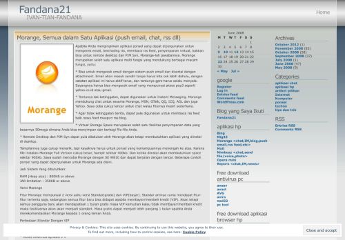 
                            9. Morange, Semua dalam Satu Aplikasi (push email, chat, rss dll ...