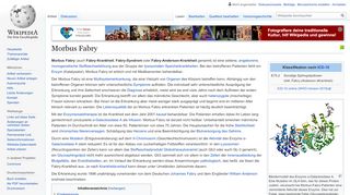 
                            12. Morbus Fabry – Wikipedia