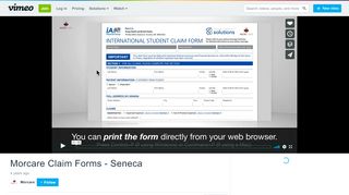 
                            10. Morcare Claim Forms - Seneca on Vimeo