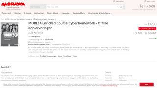 
                            12. MORE! 4 Enriched Course Cyber homework - Offline Kopiervorlagen ...