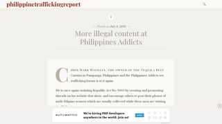 
                            2. More illegal content at Philippines Addicts – philippinetraffickingreport